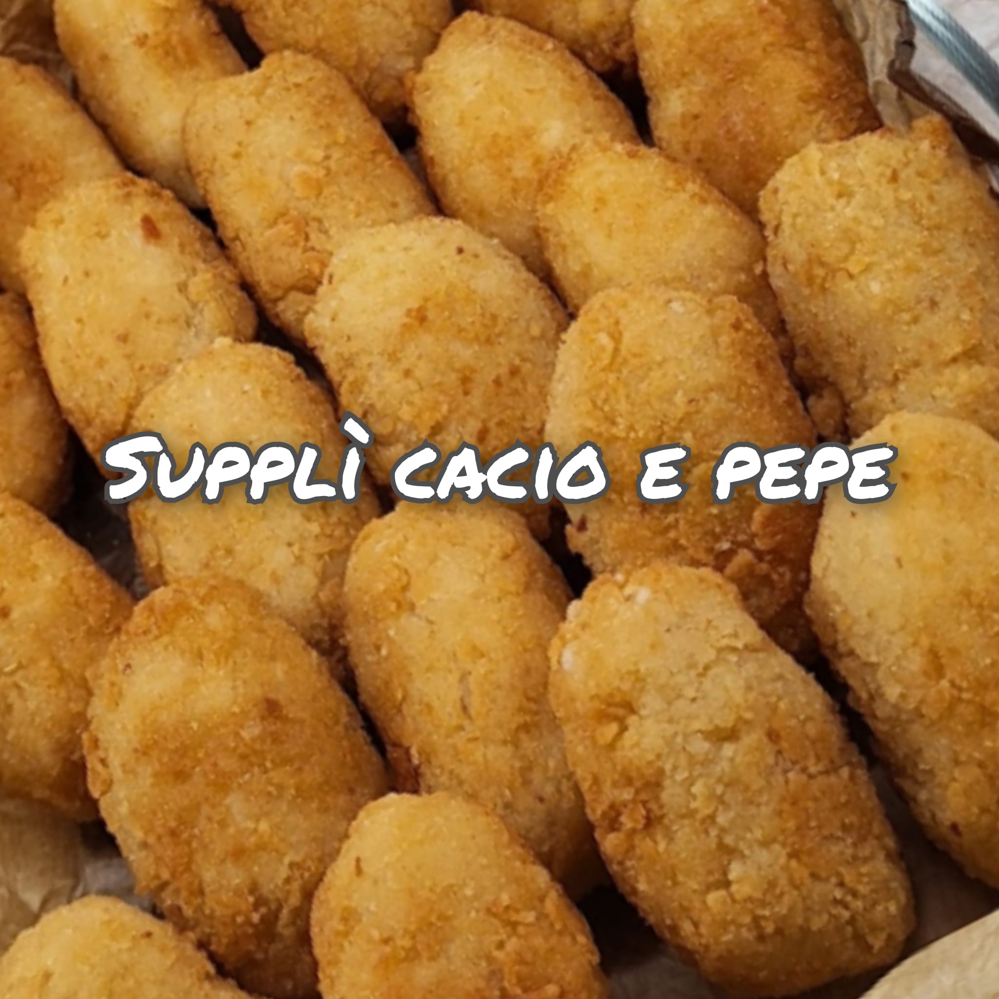 Suppli cacio e pepe